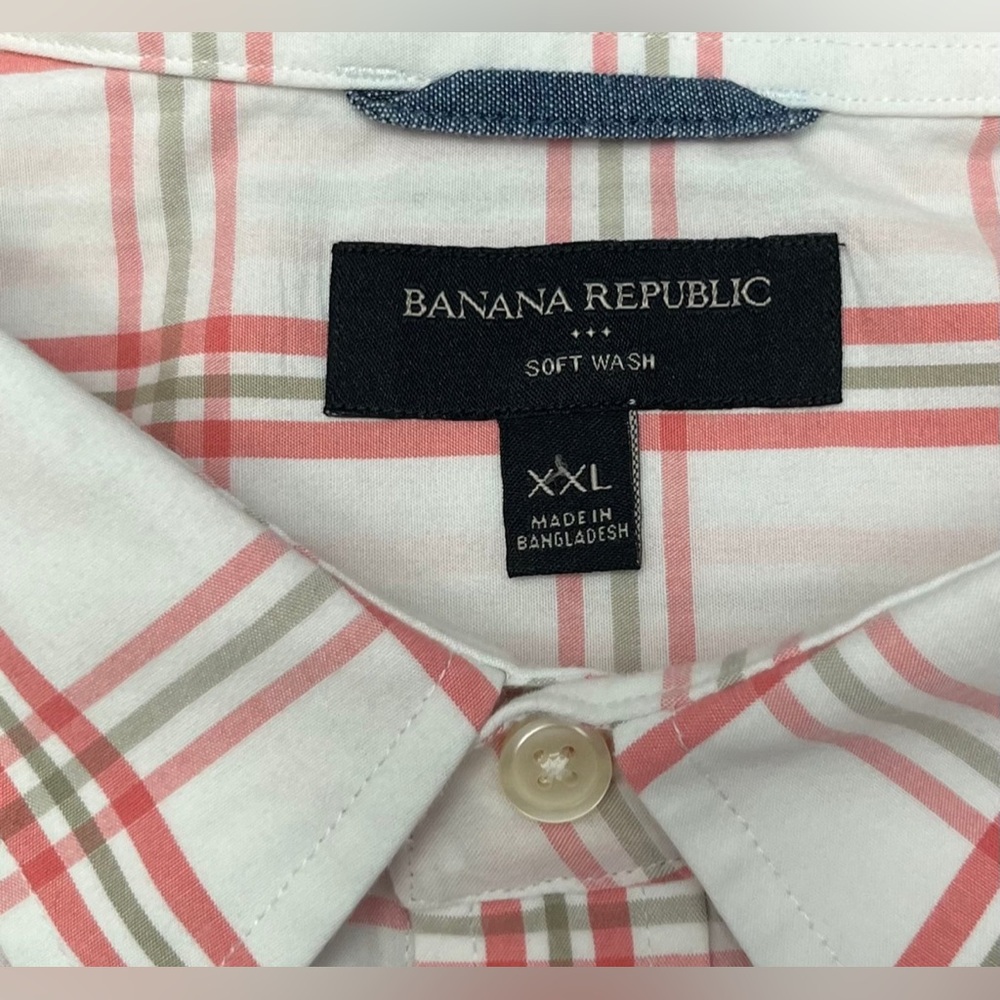 Banana Republic Soft Wash Long Sleeve Button Up Shirt Men's Size XXL - Picture 4 of 5